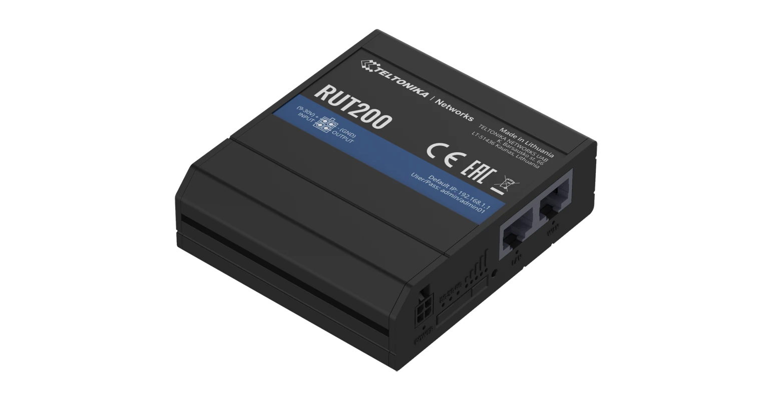 Mikrotik Routerboard Rut200 RUT200 Ipari 4G LTE Mobilnet Router WIFI - Teltonika Networks - IoTPRO