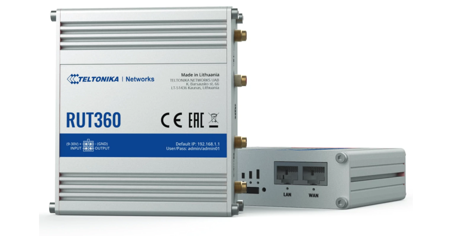 RUT360 Ipari Mobilnet Router | WIFI | 4G LTE CAT 6 - Teltonika Networks ...