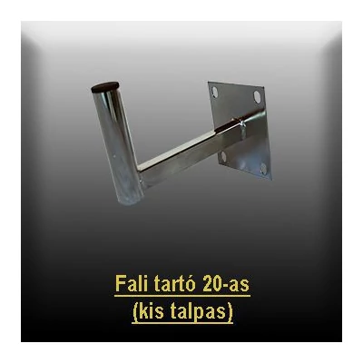 Fali antennatartó konzol 20 cm - kis talpas