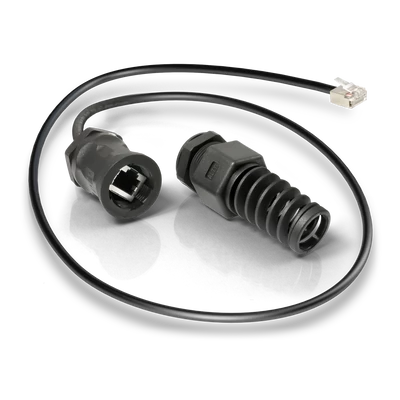 QuRJ45-L | RJ-45 csatlakozó adapter | 380 mm | kültéri tokozatokhoz | IP68 