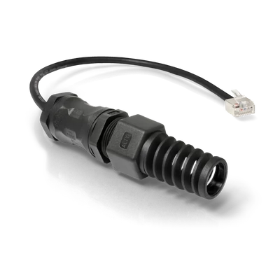 QuRJ45 | RJ-45 csatlakozó adapter | 160mm | kültéri tokozatokhoz | IP68 