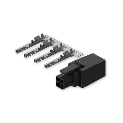 Tápcsatlakozó 4 pol. szerelhető érintkezőkkel (Teltonika)