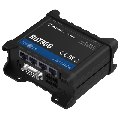 RUT956 Ipari Mobilnet Router Dual SIM 4G LTE GNSS WIFI