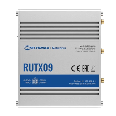 RUTX09 Ipari Mobilnet Router 4G LTE CAT6  4xGigabit ETH