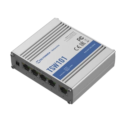 TSW101 Automotive PoE+ Switch 5 x Gigabit Ethernet port 