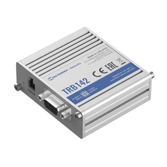 TRB142 Ipari LTE Cat1 4G - RS232 Gateway 