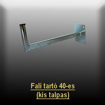 Fali antennatartó konzol 40 cm - kis talpas