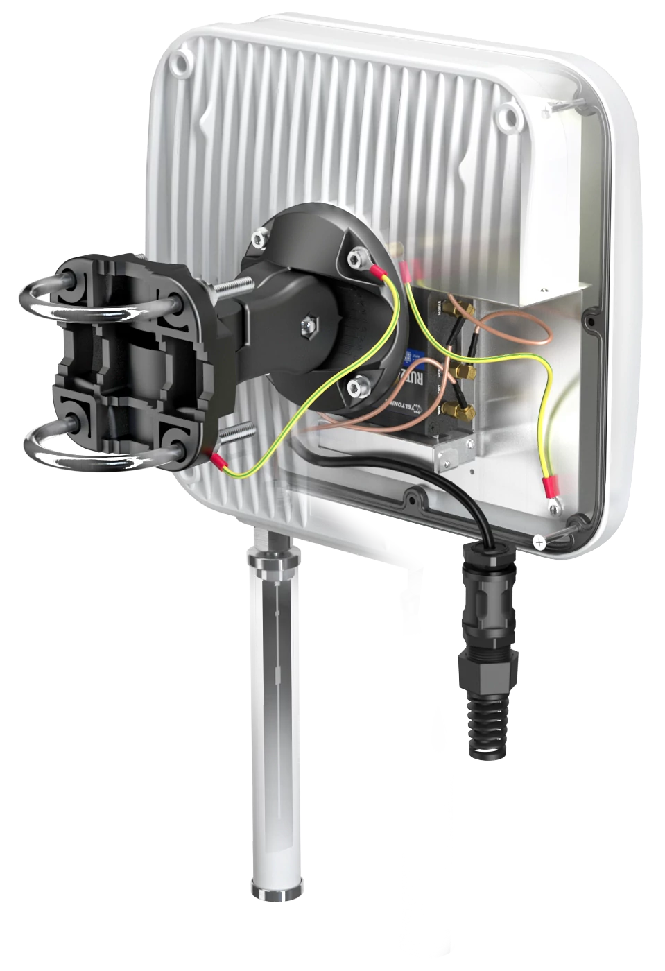 QuMax Kültéri Irányított Antenna és Tokozat Teltonika RUT200/RUT241/RUT260 routerekhez